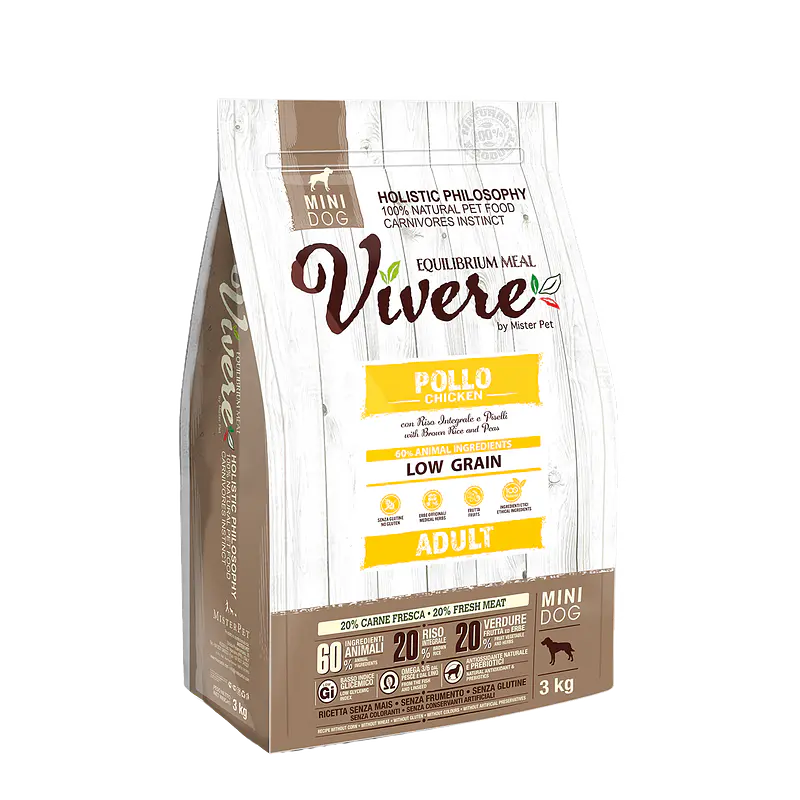 Vivere Low Grain Adulto Mini Frango 3kg