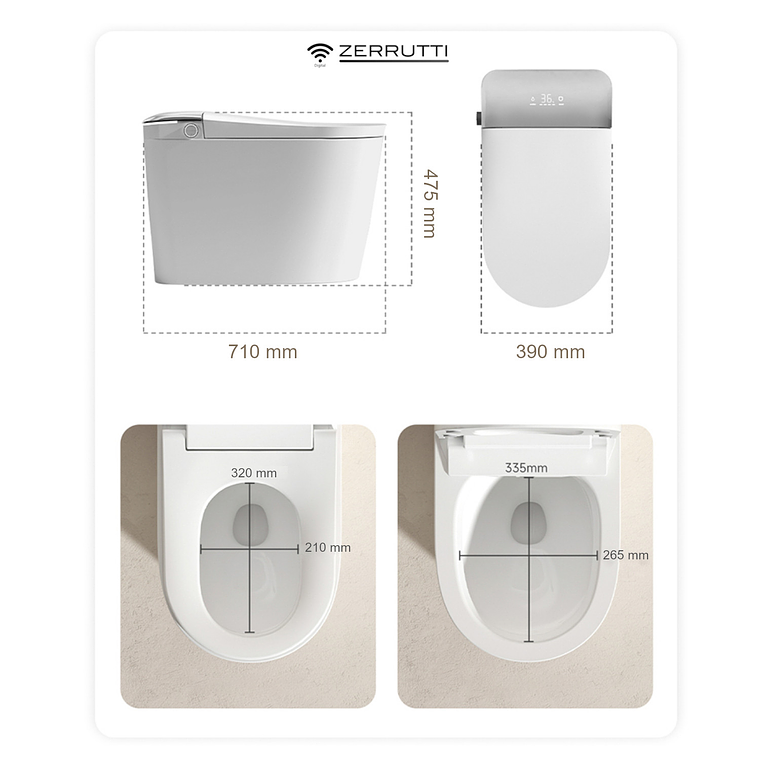 Sanitario inteligente Zerrutti Advanced 132 16