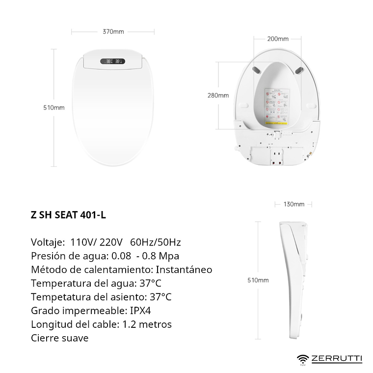 Asiento Bidet Multifuncional Para Sanitario 5