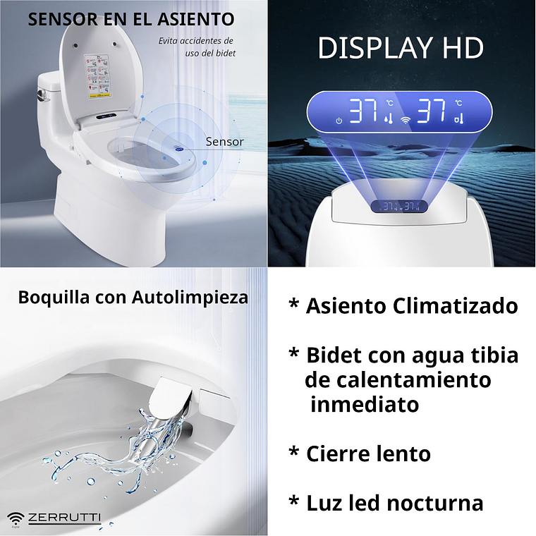 Asiento Bidet Multifuncional Para Sanitario 2