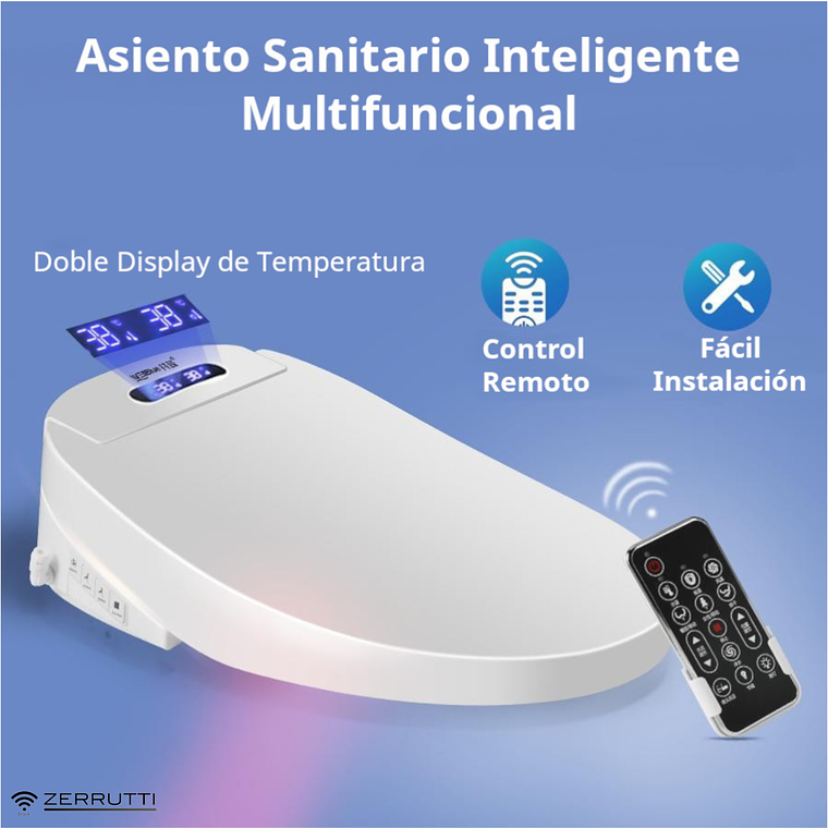 Asiento Bidet Multifuncional Para Sanitario con Control Remoto 2