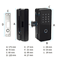 Cerradura Digital Inteligente Zerrutti Para Puerta de Vidrio - Miniatura 8