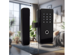 Cerradura Digital Inteligente Zerrutti Para Puerta de Vidrio