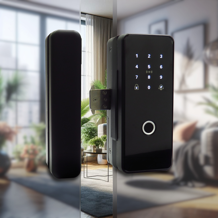 Cerradura Digital Inteligente Zerrutti Para Puerta de Vidrio 2