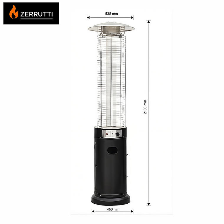 Calentador Fogata Redondo Zerrutti Soul 7