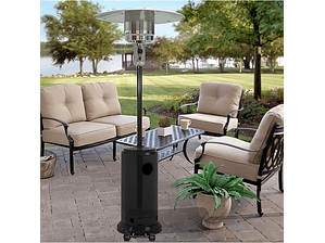 Calentador de Exterior Tipo Hongo Negro Zerrutti Power Max