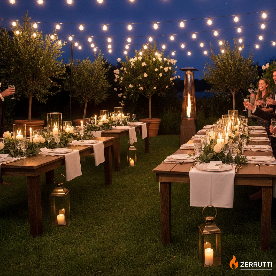 Calentador Fogata Pirámide Zerrutti Elegant Ratán 5