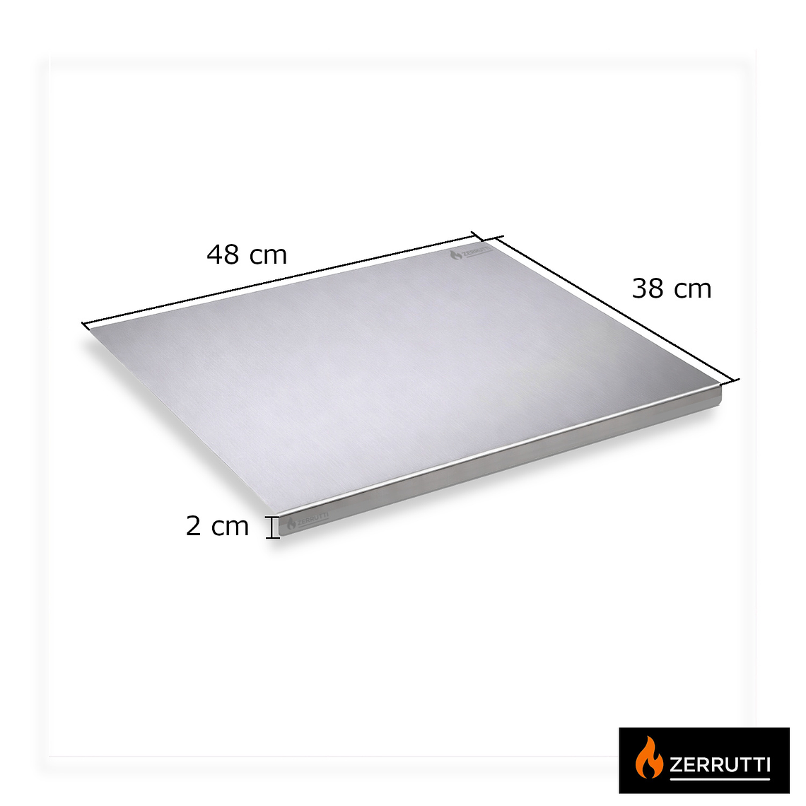 Tabla de Cocina en Acero Inoxidable Zerrutti 48x38 6