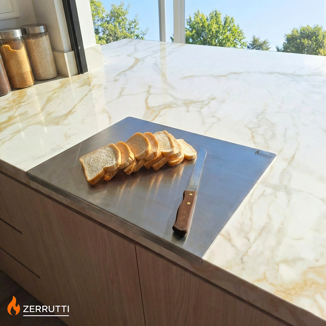 Tabla de Cocina en Acero Inoxidable Zerrutti 48x38 3