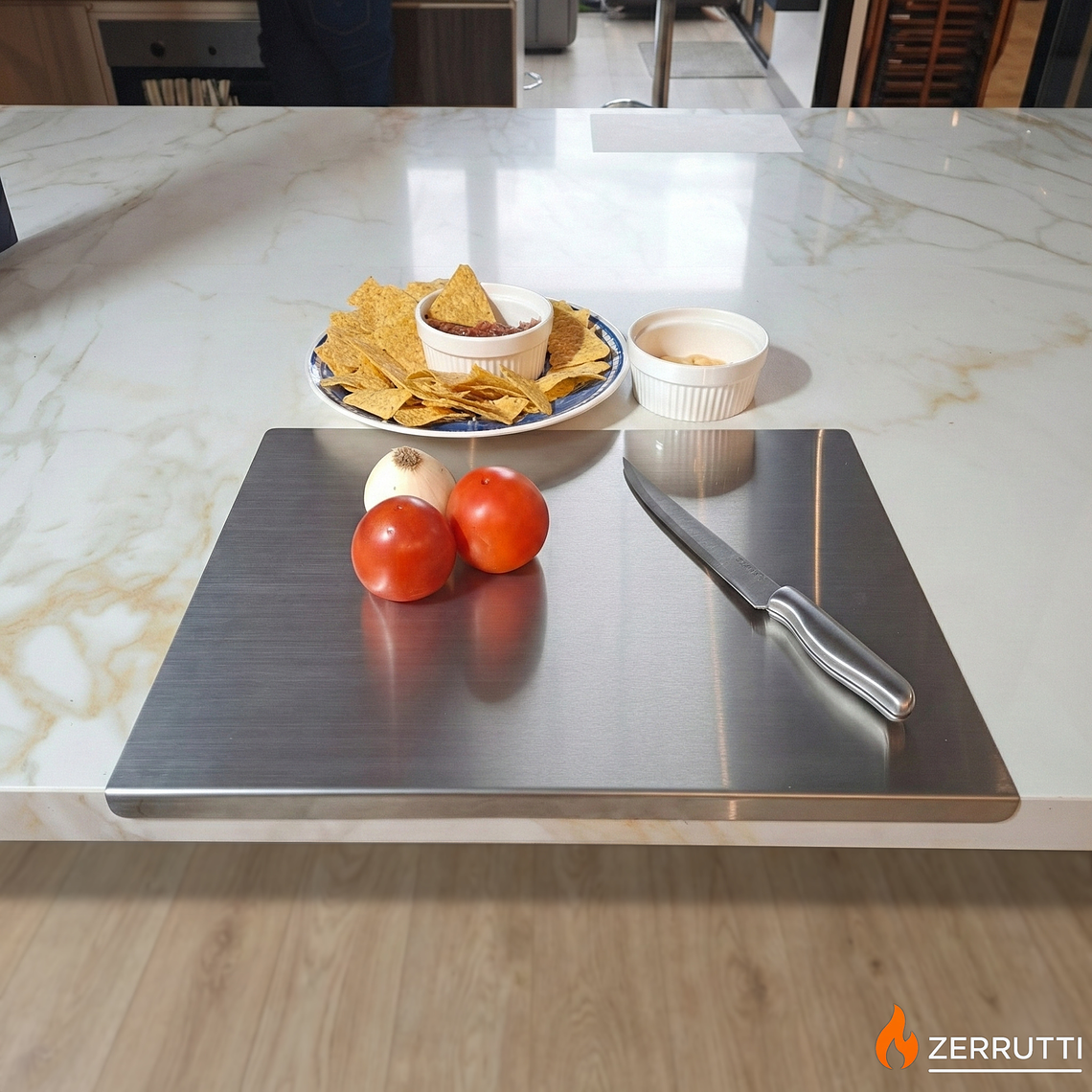 Tabla de Cocina en Acero Inoxidable Zerrutti 48x38 2