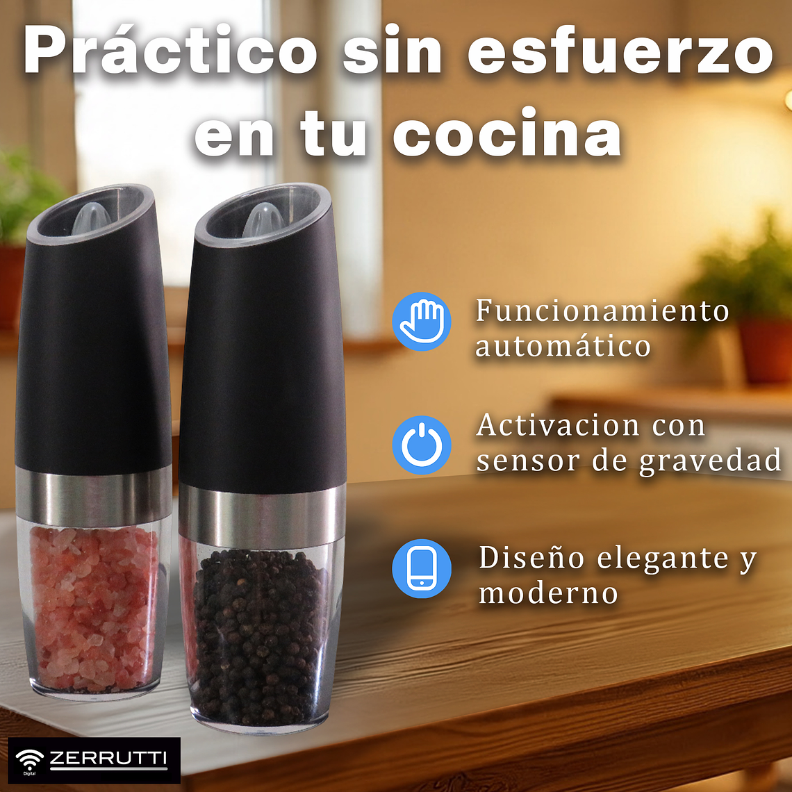 Salero y Pimentero Eléctrico - Set 3