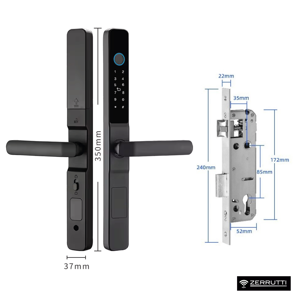 Cerradura Digital ZE 8051 Slim - Marco Delgado 4