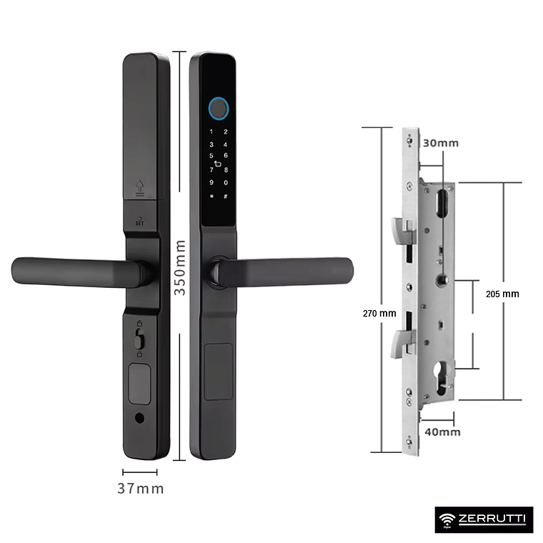 Cerradura Digital Para Puerta De Corrediza ZE 8051 - Slim 4