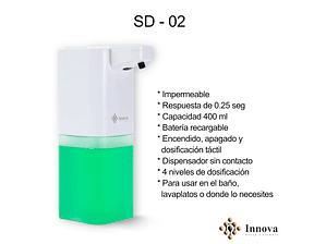 Dispensador Automático de Jabón - Innova Sd 02