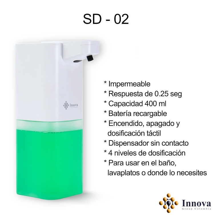 Dispensador Automático de Jabón - Innova Sd 02 2