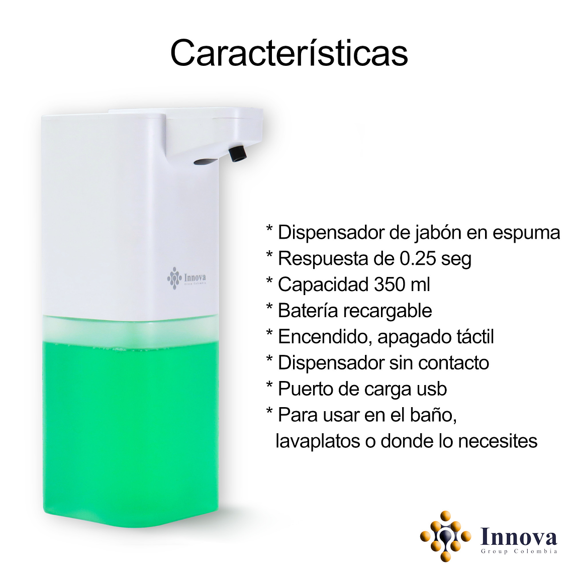 Dispensador Automático De Jabón En Espuma Innova Sd 03 2