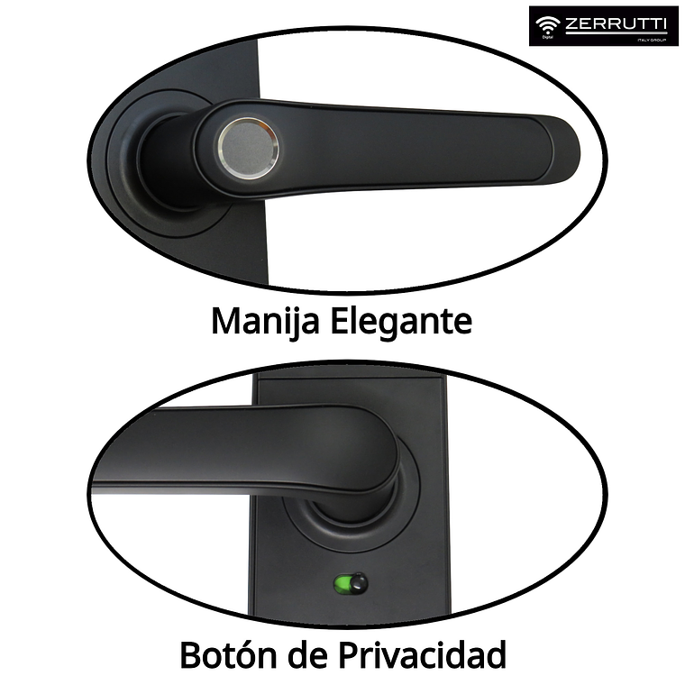 Cerradura Inteligente Zerrutti ZE 8015 Mecanismo Automático 3