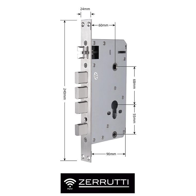 Cerradura Inteligente Zerrutti ZE 8015 Mecanismo Automático 9
