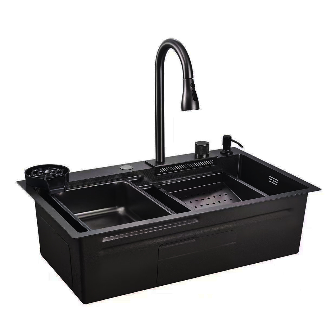 Lavaplatos Moderno Multifuncional 9954 en Acero Inoxidable. 75x45 Cm 8