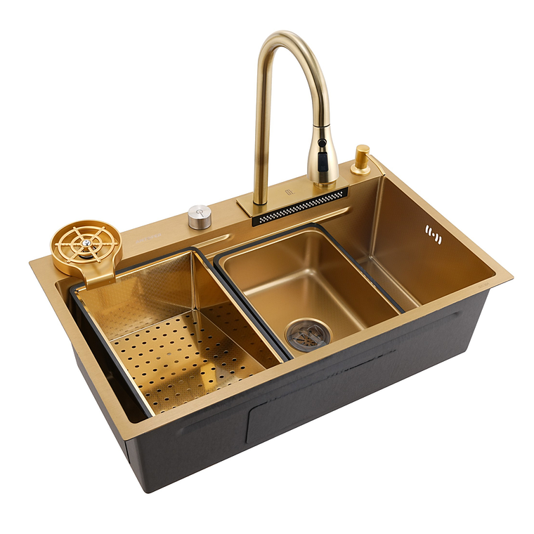 Lavaplatos Moderno Multifuncional 9954 en Acero Inoxidable. 75x45 Cm 9