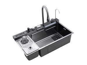 Lavaplatos Moderno Multifuncional 9959 en Acero Inoxidable. 82x45 Cm