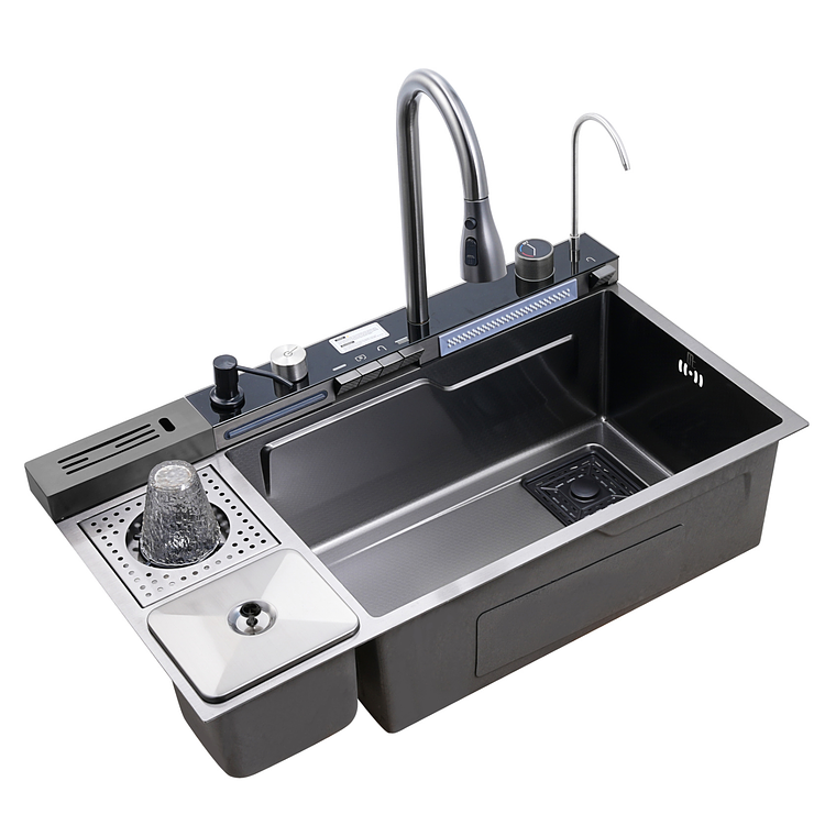 Lavaplatos Moderno Multifuncional 9959 en Acero Inoxidable. 82x45 Cm 1