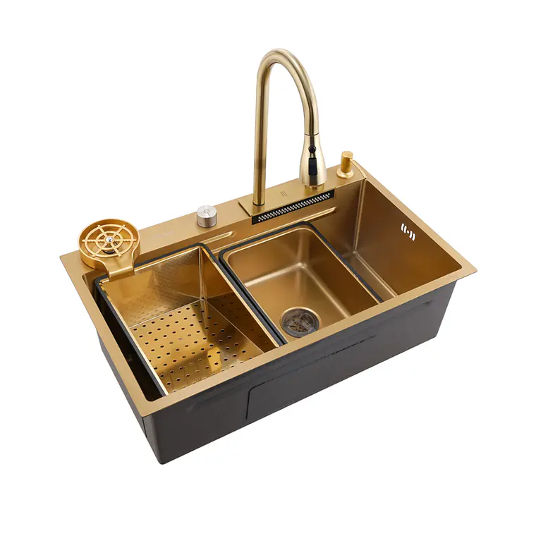 Lavaplatos Moderno Multifuncional 9954-65 en Acero Inoxidable. 65x45 Cm 9