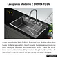 Lavaplatos Moderno Multifuncional 9954 YC en Acero Inoxidable con escurridor de cuchillos - Miniatura 4