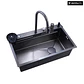 Lavaplatos Moderno Multifuncional 9954 YC en Acero Inoxidable con escurridor de cuchillos - Miniatura 3