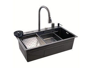 Lavaplatos Moderno Multifuncional 9954 YC en Acero Inoxidable con escurridor de cuchillos