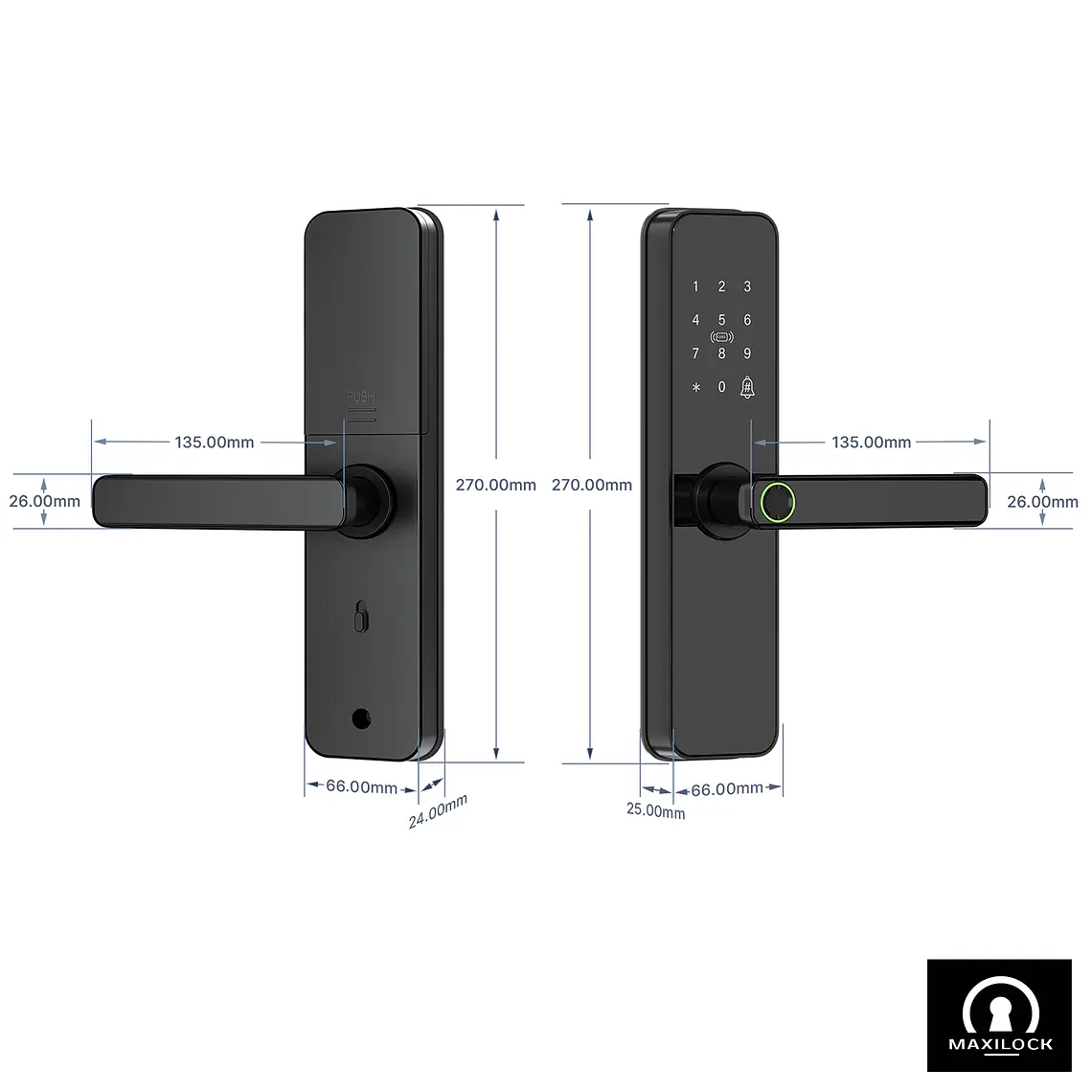 Cerradura Digital Inteligente con Wifi Maxilock 20811 T 7