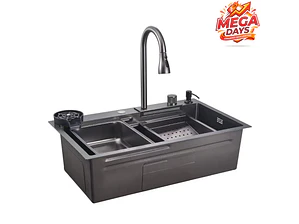 Lavaplatos Moderno Multifuncional 9954-65 en Acero Inoxidable. 65x45 Cm