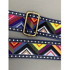 Correa de bolso ajustable poliéster con patrón geométrico 2