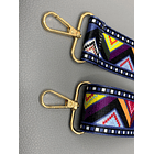 Correa de bolso ajustable poliéster con patrón geométrico 3