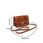 Bolsa cuadrada café bordado 2