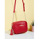 BOLSO CUADRADO ROJO 4