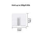 Caja organizadora de almacenamiento montada en la pareD 2