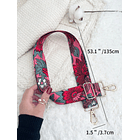 Correa de bolso con estampado floral 2