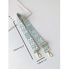 CORREA BOLSO VERDE BORDADA 4