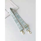 CORREA BOLSO VERDE BORDADA 1