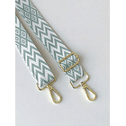 CORREA BOLSO VERDE BORDADA 2