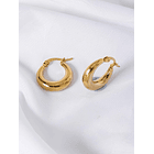 Pendientes de aro moda de (acero inoxidable) 2