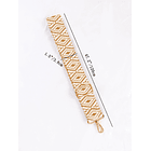 CORREA BOLSO BEIGE BORDADA 2