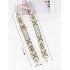 Correa de bolso con estampado geométrico bordada 2