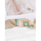 Correa de bolso con estampado geométrico bordada 3