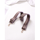 Correa de bolso ajustable con patrón geométrico MORADO  2