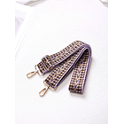Correa de bolso ajustable con patrón geométrico MORADO  3