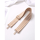 Correa de bolso con patrón geométrico BEIGE 2