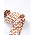 Correa de bolso con patrón geométrico BEIGE 3