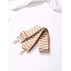 Correa de bolso con patrón geométrico BEIGE 4